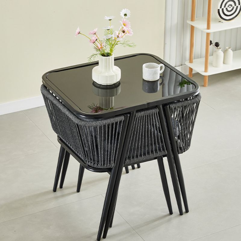 户外庭院阳台小桌椅网红休闲喝茶藤椅三件套小户型一桌两椅茶桌椅组合