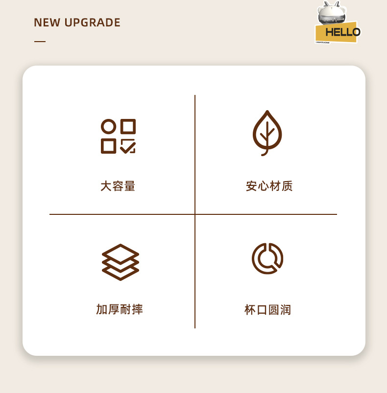 T54-TH-6203情侣炫酷洗漱杯家用卡通可爱造型杯子带手柄刷牙杯创详情图2