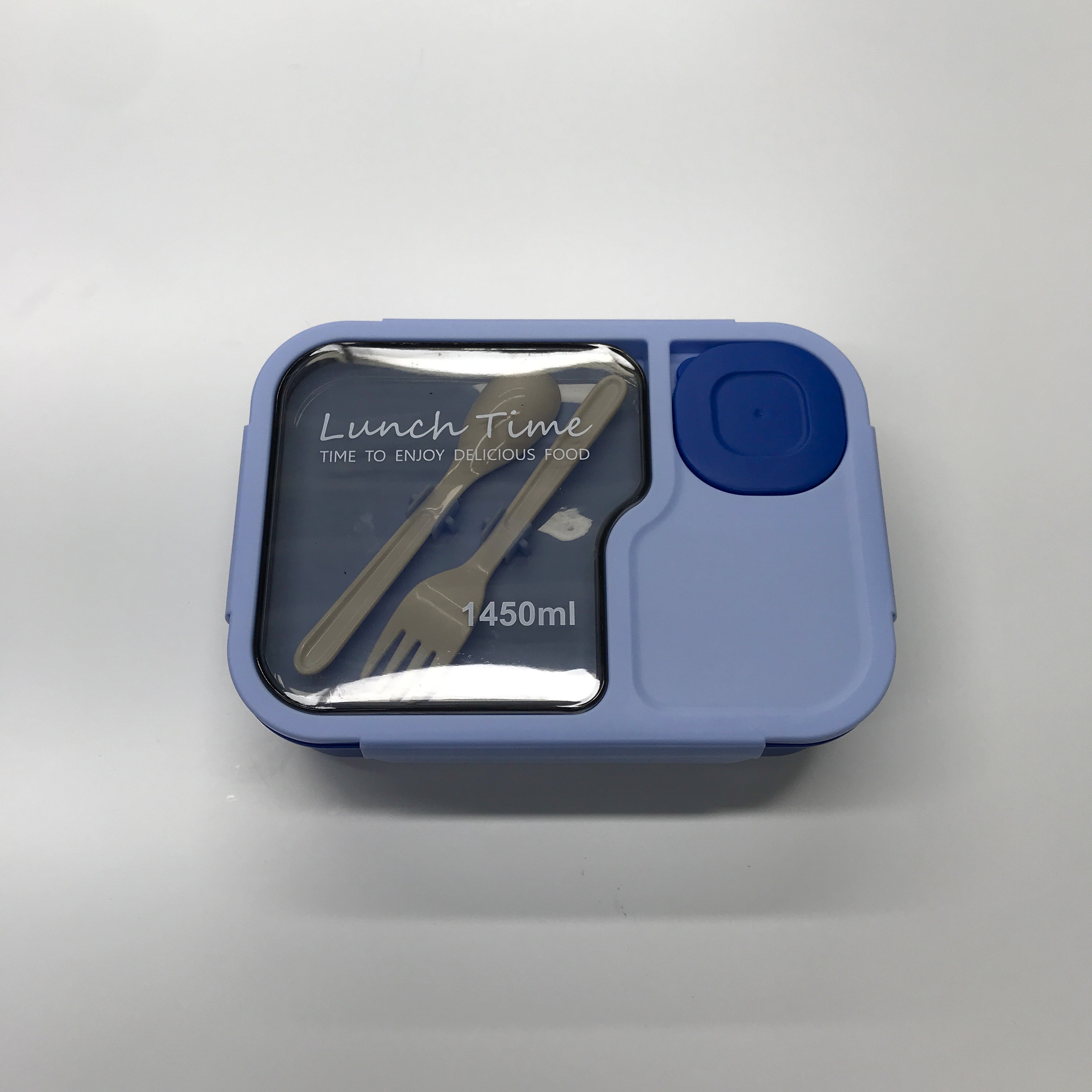 马卡龙色分隔便当盒 自带餐具密封防漏 学生上班族轻食餐盒 可微波炉加热饭盒详情4