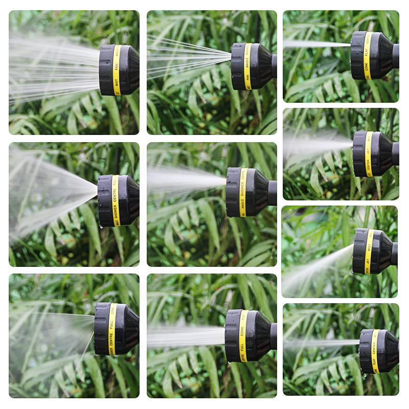 Cross-border exclusive 2025 new household tap water high-pressure anti-freezing telescopic hose and car cleaning water gun set Item Picture