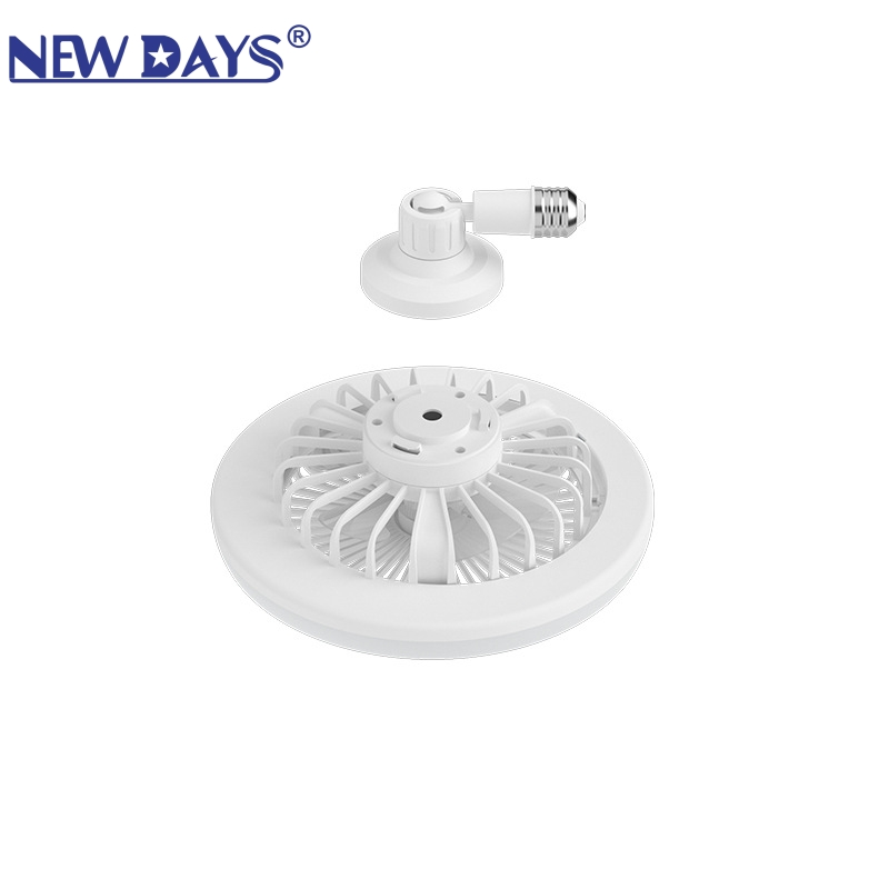 NEWDAYS brand cross-border new E27 universal lamp head aroma fan lamp, dual-color light and single-color light available, outdoor courtyard energy-saving lighting, remote control dimming, waterproof and dustproof, best-selling fan Application Scenario