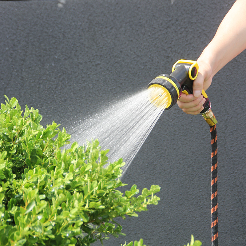 Cross-border exclusive 2025 new household tap water high-pressure anti-freezing telescopic hose and car cleaning water gun set Application Scenario