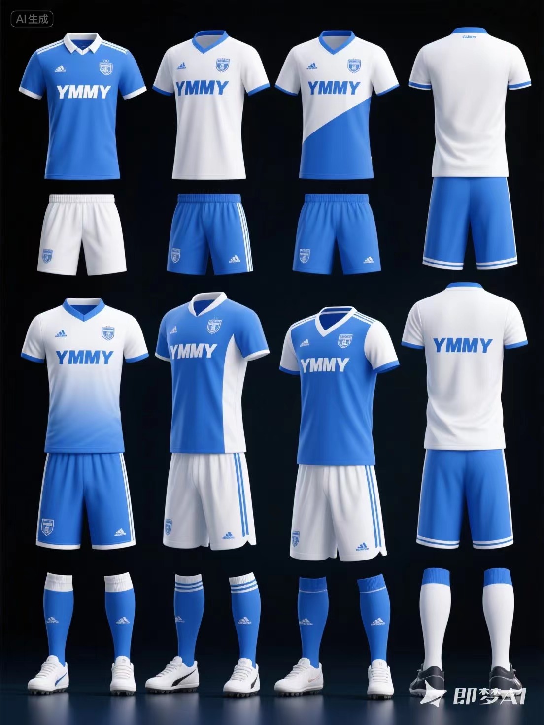 Customized football uniform sets, short-sleeved adult and children's football uniforms, and sports competition team uniforms