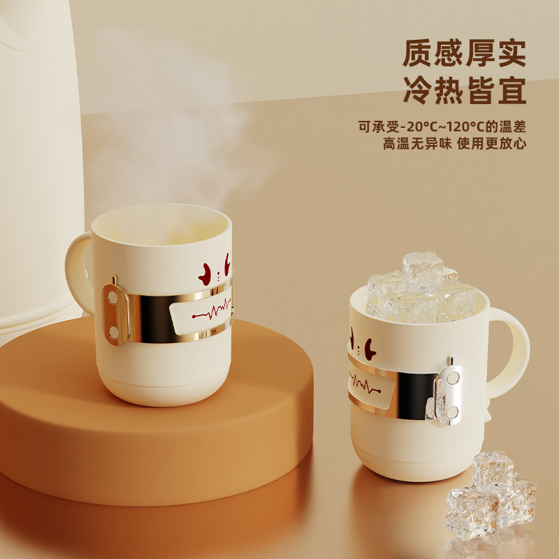 T54-TH-6203情侣炫酷洗漱杯家用卡通可爱造型杯子带手柄刷牙杯创产品图