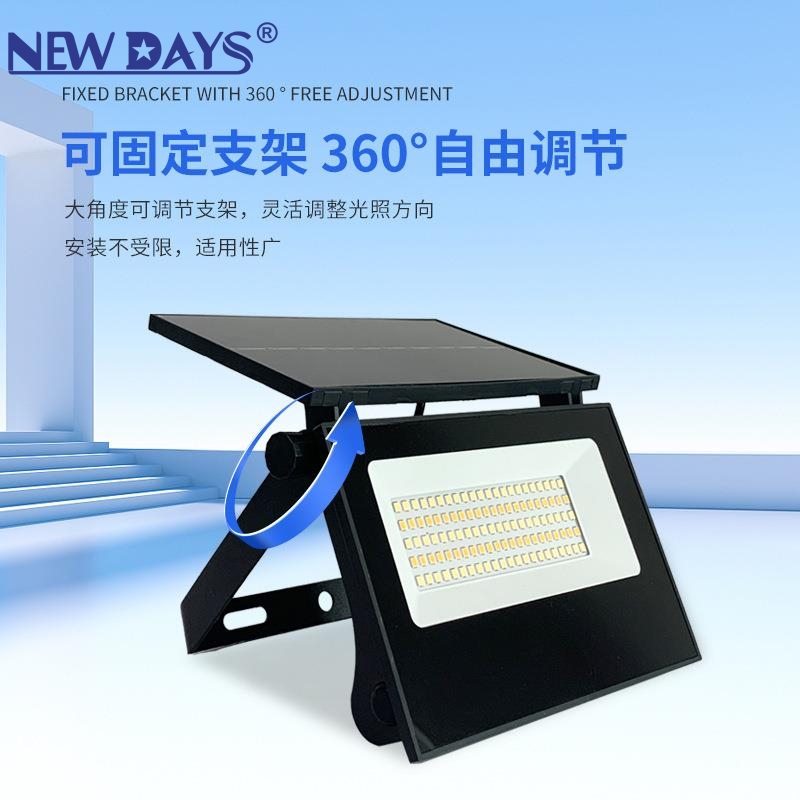 NEWDAYS brand cross-border new folding solar wall lamp, human-sensing automatic lighting, energy-saving and environmentally friendly, promotional special offer, garden lighting lamp, large capacity, ultra-long battery life Application Scenario