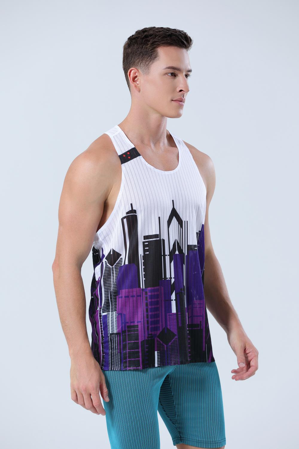 YMF-8001 Marathon Running Seamless rubber vest Specification image