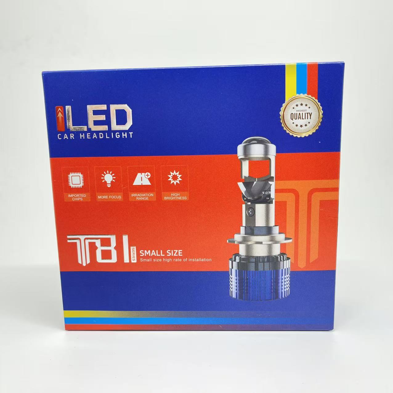 T8 laser lens led car headlights h7 headlights h11 are selling well in foreign trade. 9005 ultra-bright focused high and low beam integrated h4