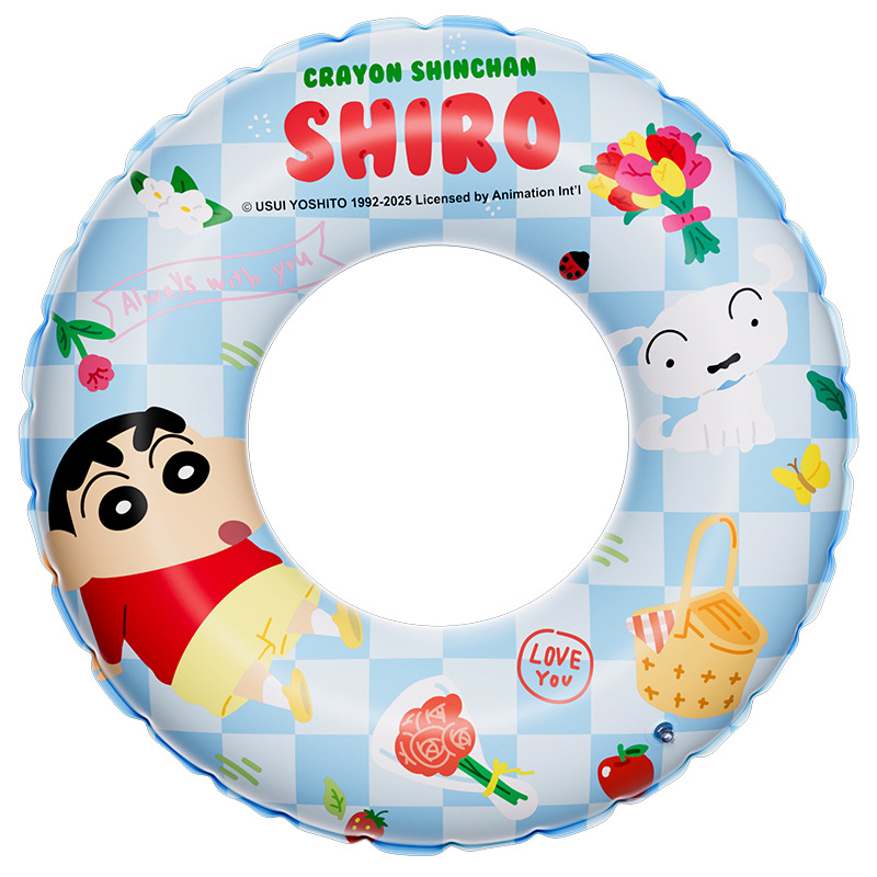 Official authorized swimming rings, Crayon Shin-chan cartoon children's seat rings, 6-10 years old kids, thickened baby swimming rings wholesale Application Scenario