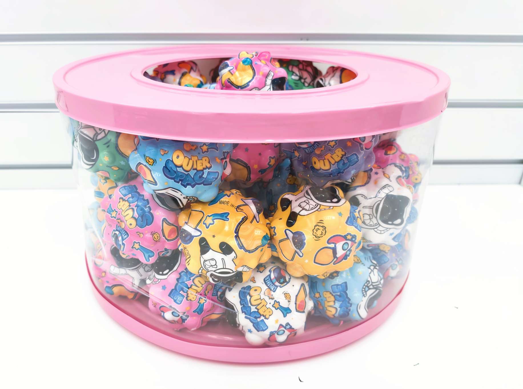 手握弹力球解压卡通高弹力球可爱小篮球无需充气儿童训练球