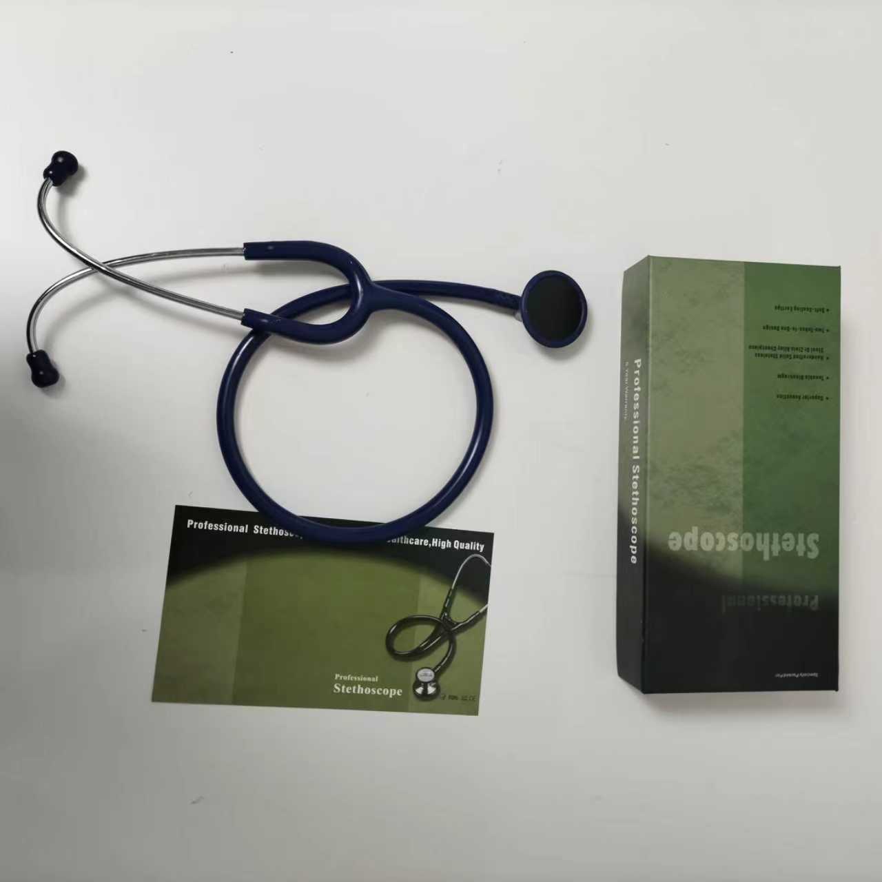 Customized wholesale medical equipment, clinical adult and children's PVC earplugs, professional Estetoscopio single-head cardiac stethoscope Item Picture