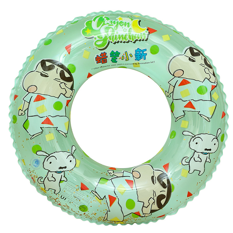 Official authorized swimming rings, Crayon Shin-chan cartoon children's seat rings, 6-10 years old kids, thickened baby swimming rings wholesale details Picture