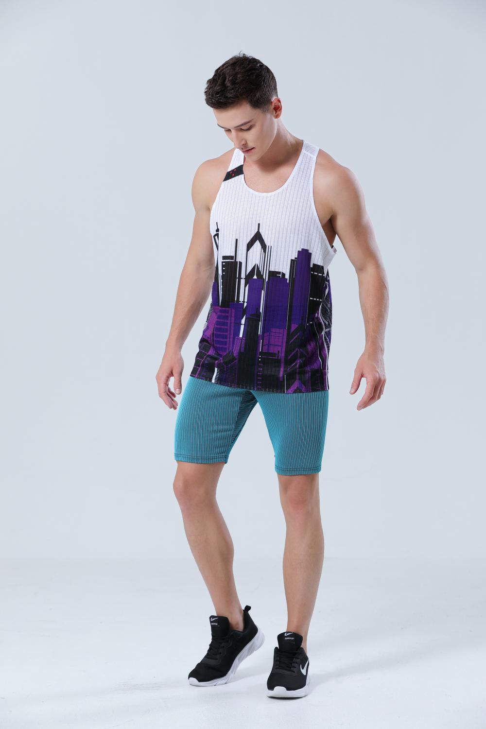 YMF-8001 Marathon Running Seamless rubber vest Application Scenario