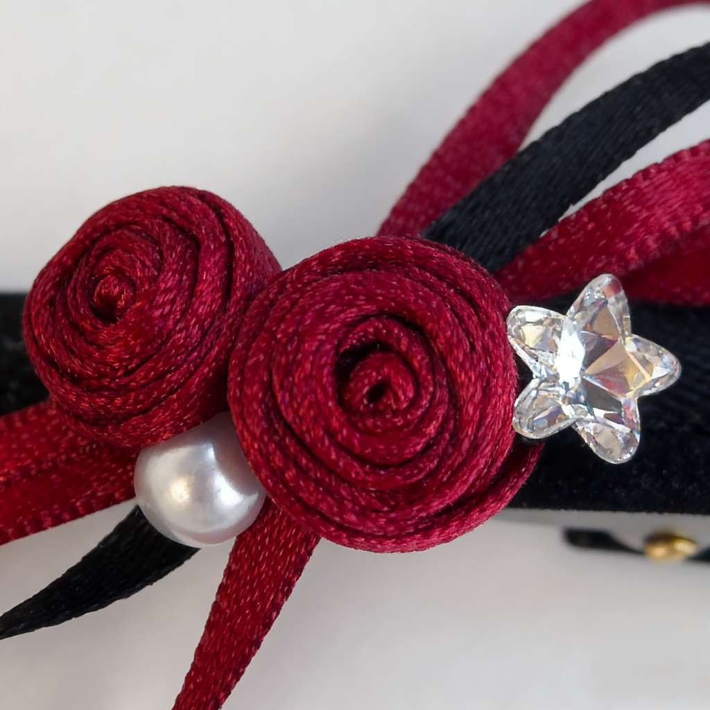 优雅蝴蝶结发夹发饰气质玫瑰侧边夹头饰发卡产品图