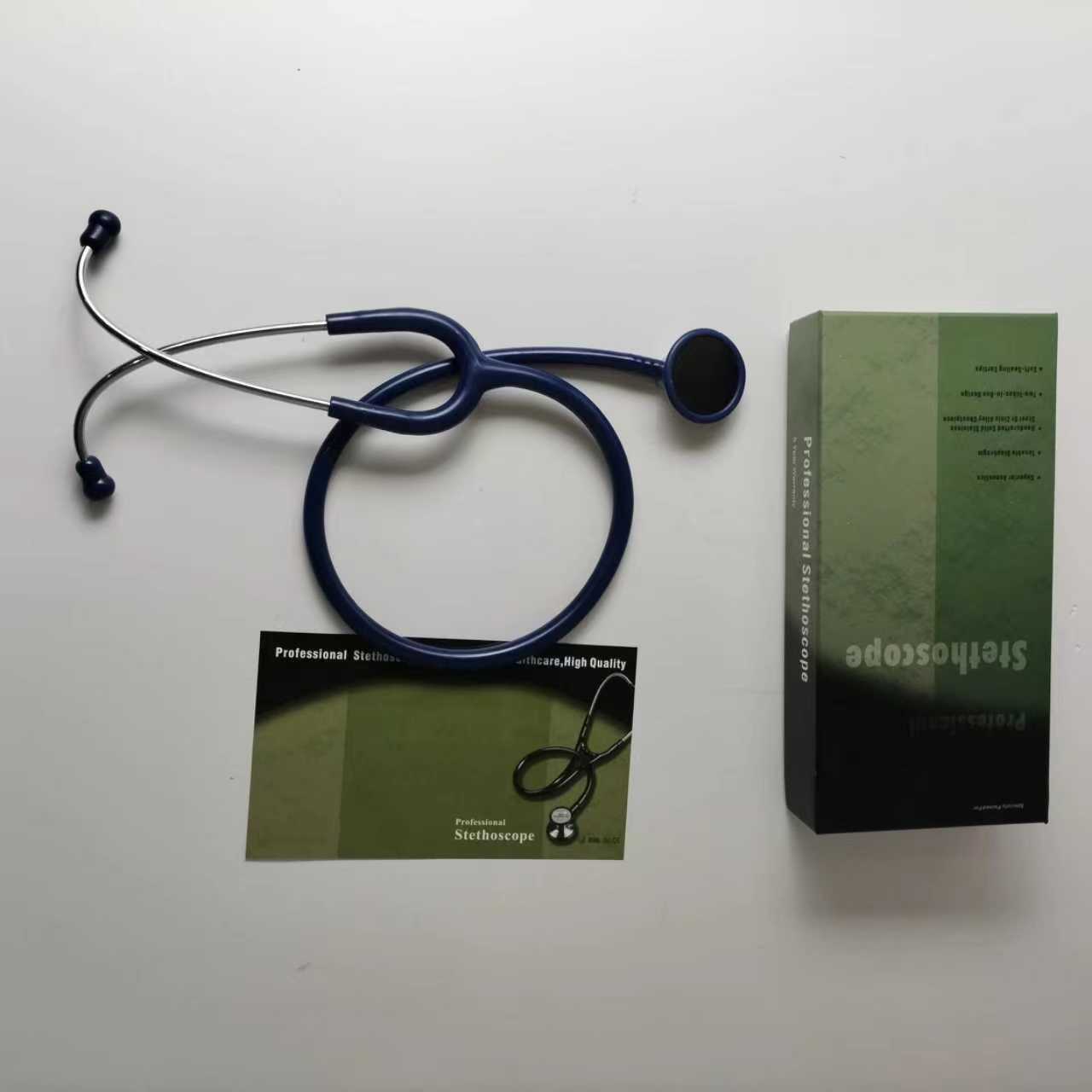 Customized wholesale medical equipment, clinical adult and children's PVC earplugs, professional Estetoscopio single-head cardiac stethoscope details Picture