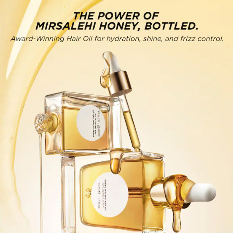 跨境爆品Mini Honey Hair Oil迷你蜂蜜护发油头发更柔顺增加光泽1