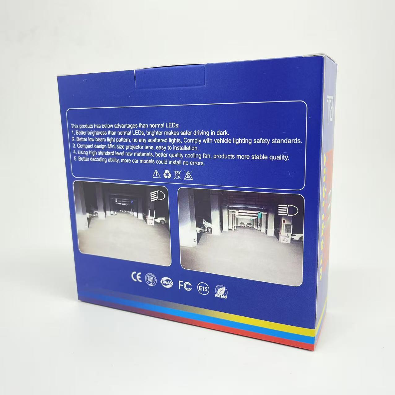 T8 laser lens led car headlights h7 headlights h11 are selling well in foreign trade. 9005 ultra-bright focused high and low beam integrated h4 pic 8