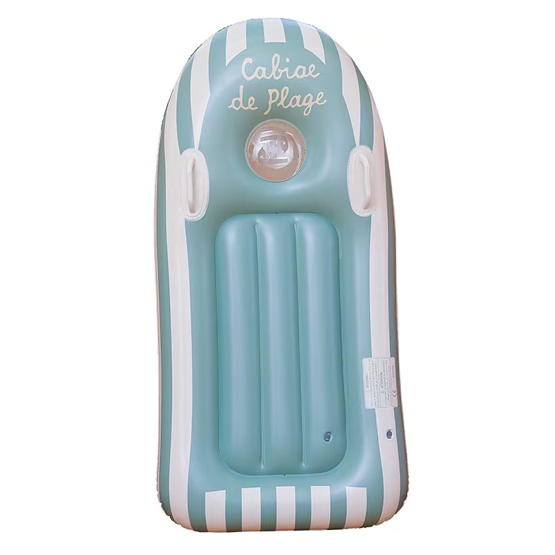 Wholesale of thickened inflatable float boards for children, children's surfboards with handles, swimming water slides, and water inflatable float beds Item Picture