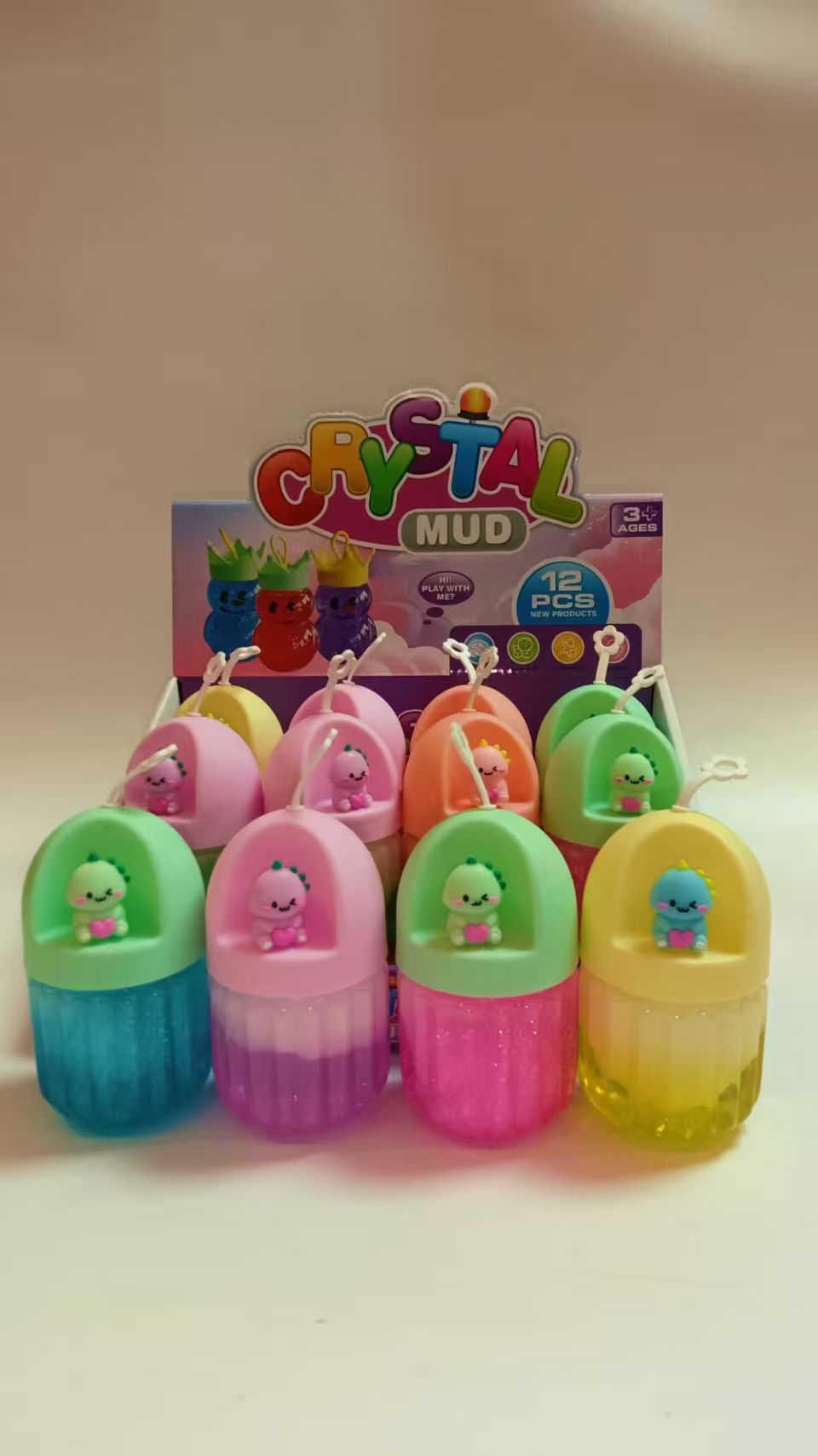 slime Children's Safe and non-toxic Slime 0-foam glue Set, non-sticky girls' water-shaped plasticine colored clay 17