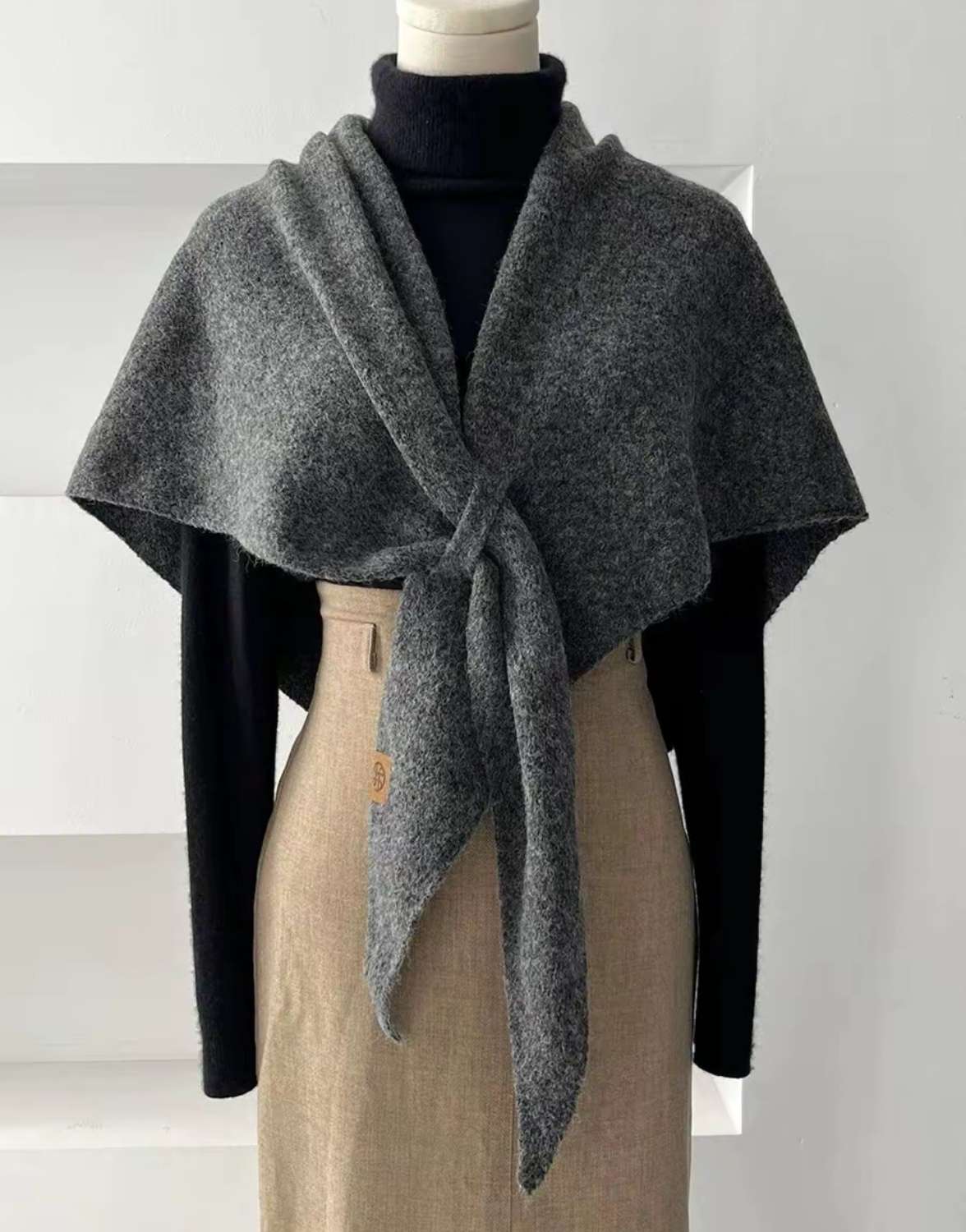 New wool blend shawls and scarves are in stock Item Picture