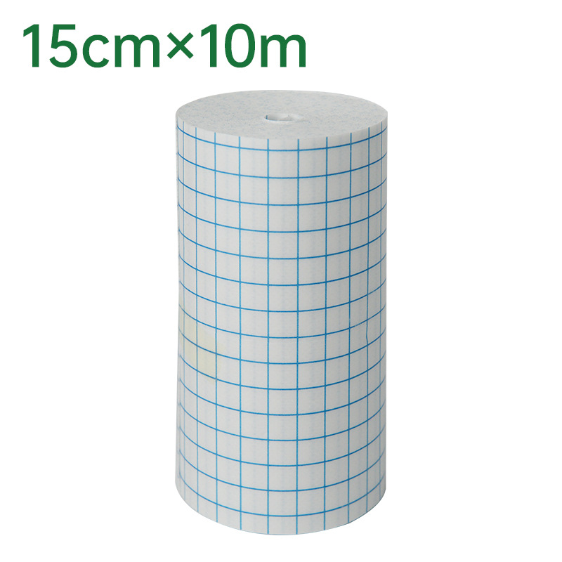 Spunlace non-woven fabric dressing roll, grid breathable hypoallergenic plaster cloth, empty application of Sanfu plaster dressing roll, dressing adhesive tape detail image 5