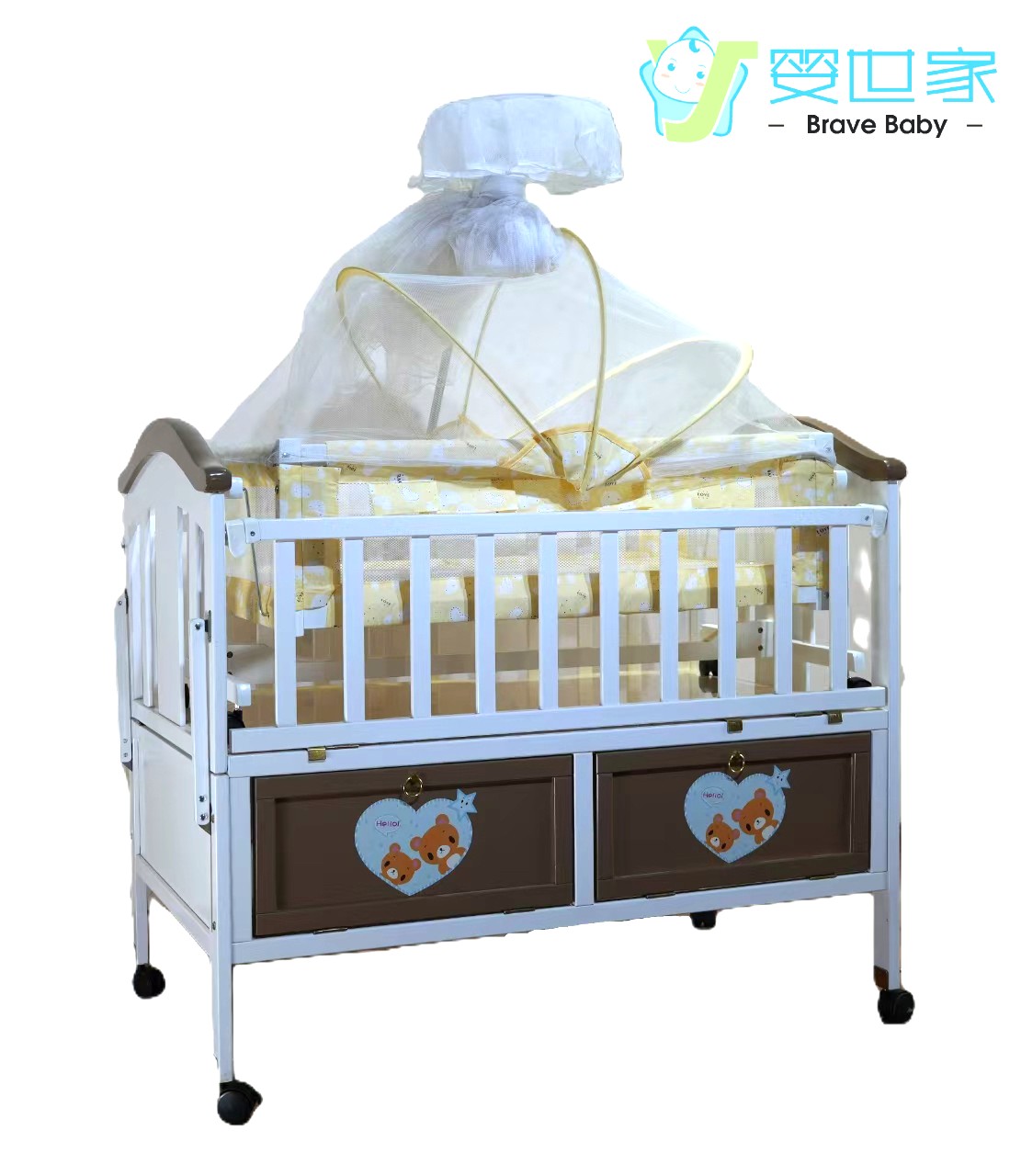 婴儿木床产品图