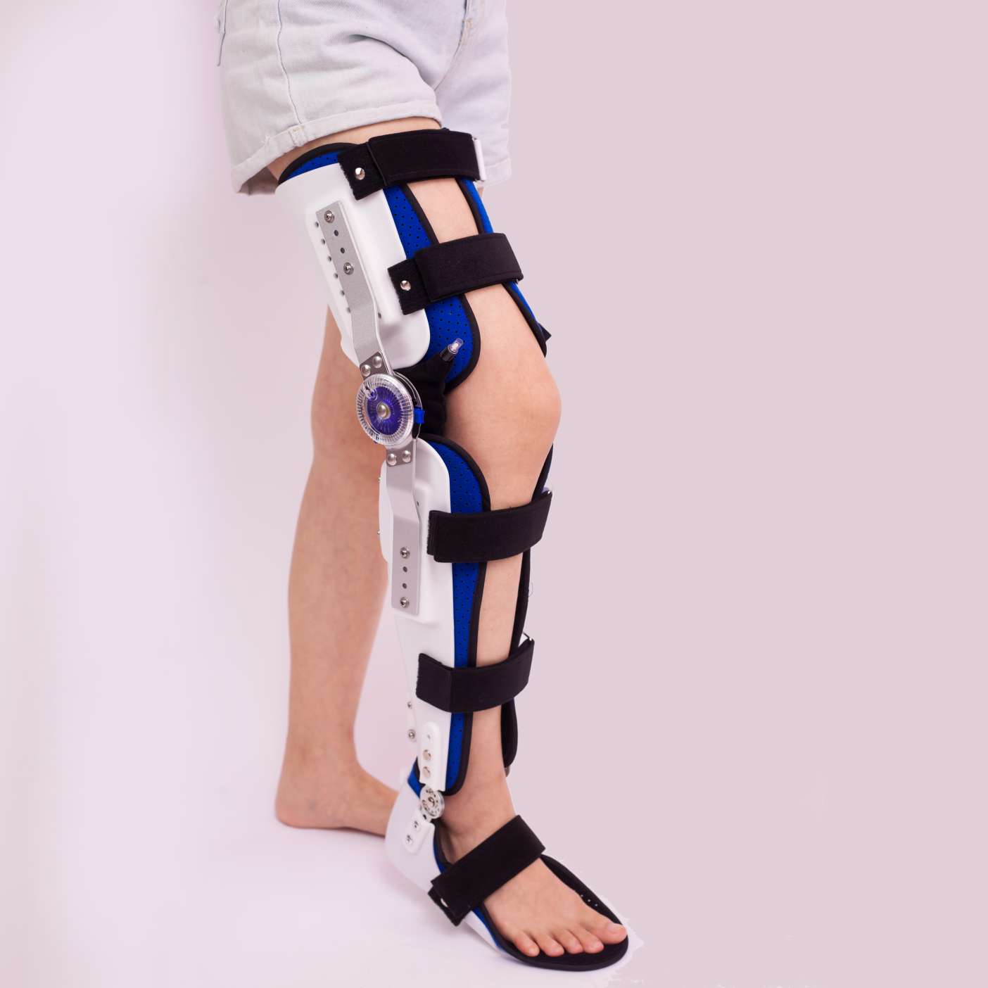 Medical physical therapy, suitable for both men and women, adjustable fixed articulation, knee, ankle and foot joint, leg support, fixed bracket, orthosis detail image 5