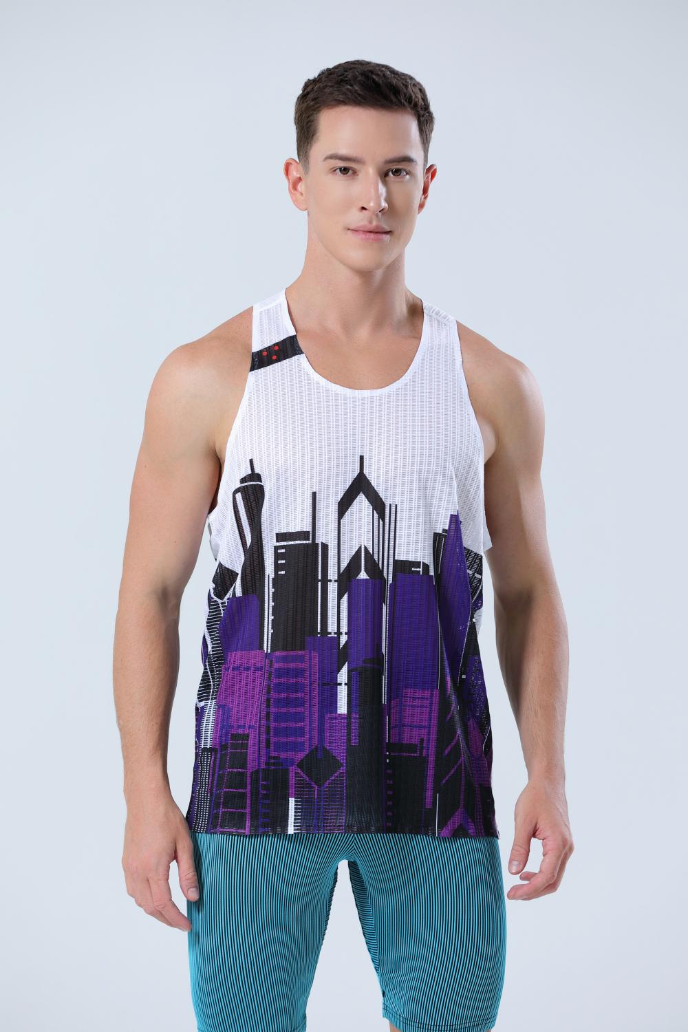 YMF-8001 Marathon Running Seamless rubber vest