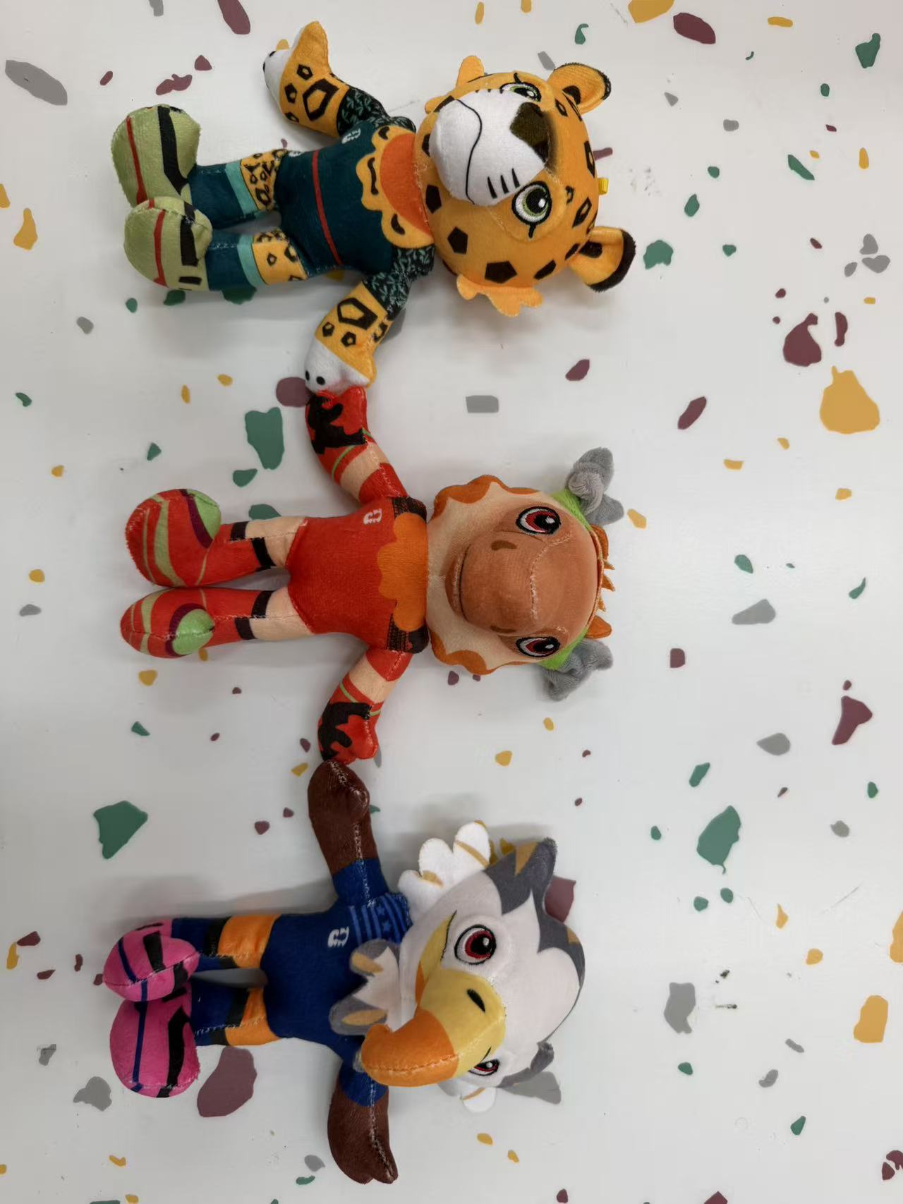 跨境2026美墨加世界杯吉祥物毛绒公仔钥匙扣玩具毛绒公仔挂件