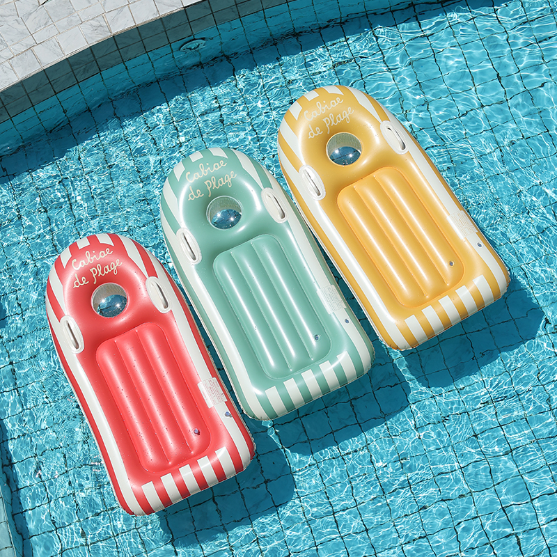 Wholesale of thickened inflatable float boards for children, children's surfboards with handles, swimming water slides, and water inflatable float beds Application Scenario