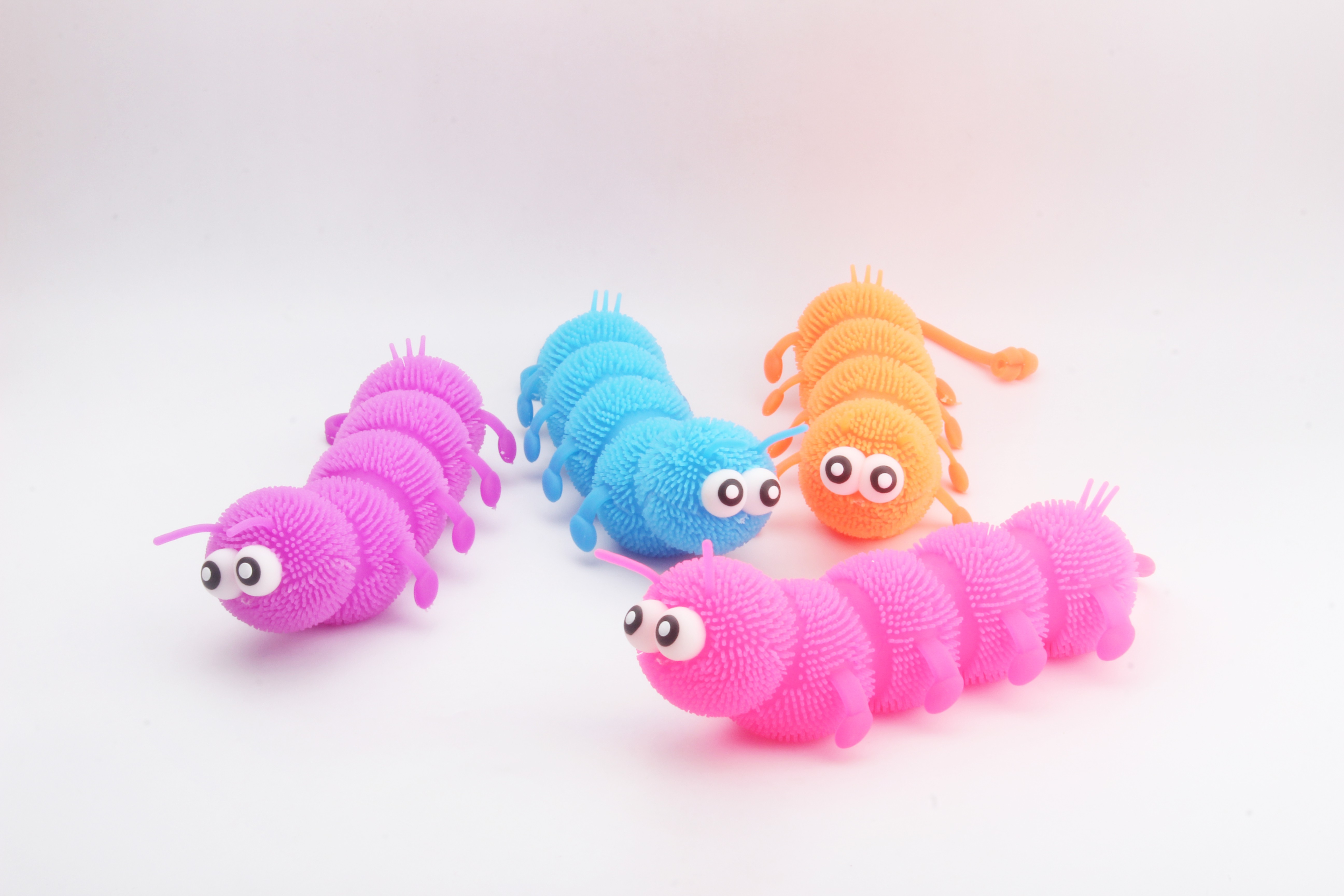 Children's squeezing toy magic tool - protruding eye conjoined caterpillar bestseller factory direct sales