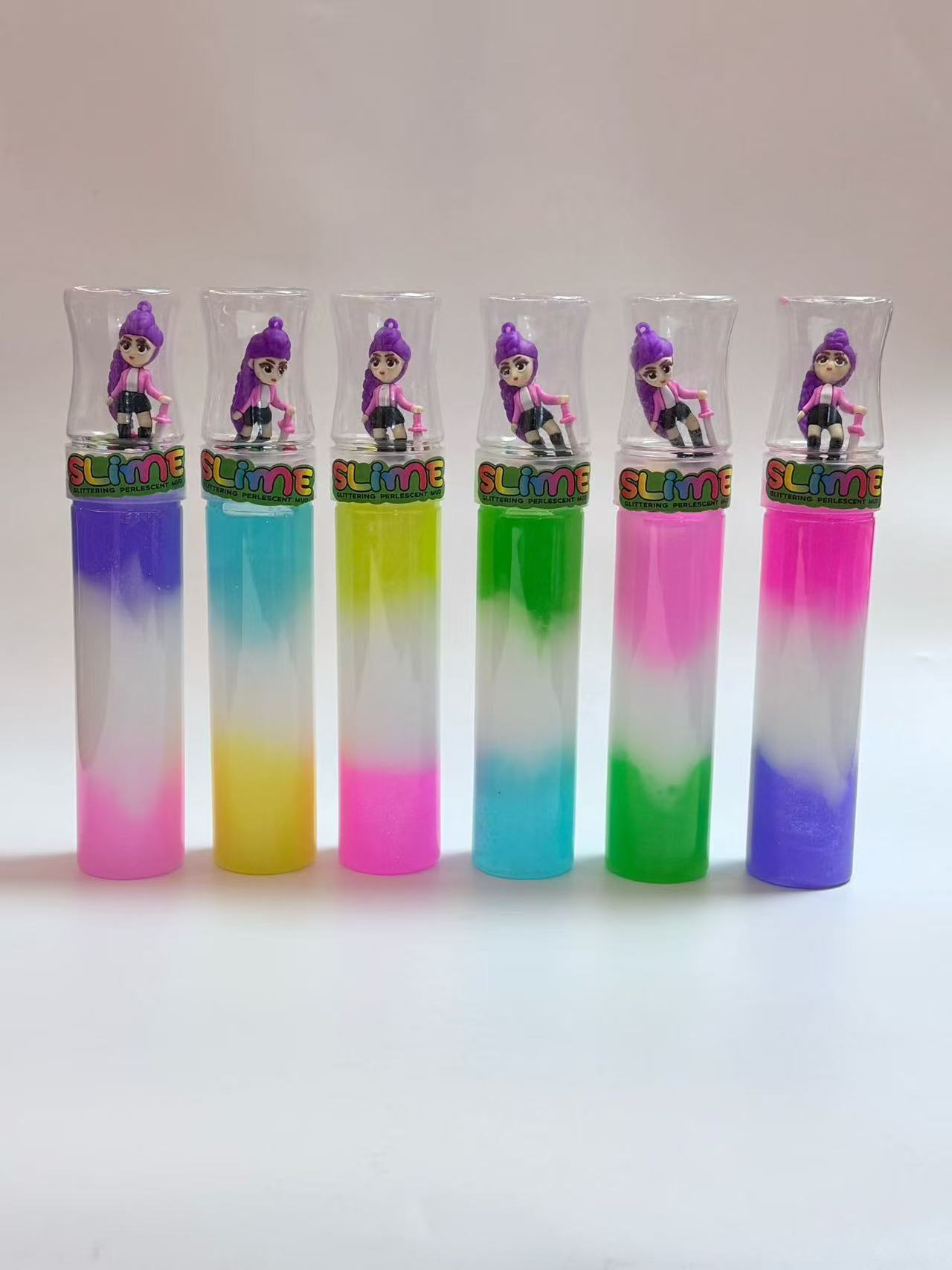 slime Children's Safe and non-toxic Slime 0-foam glue Set, non-sticky girls' water plasticine Colored clay 11