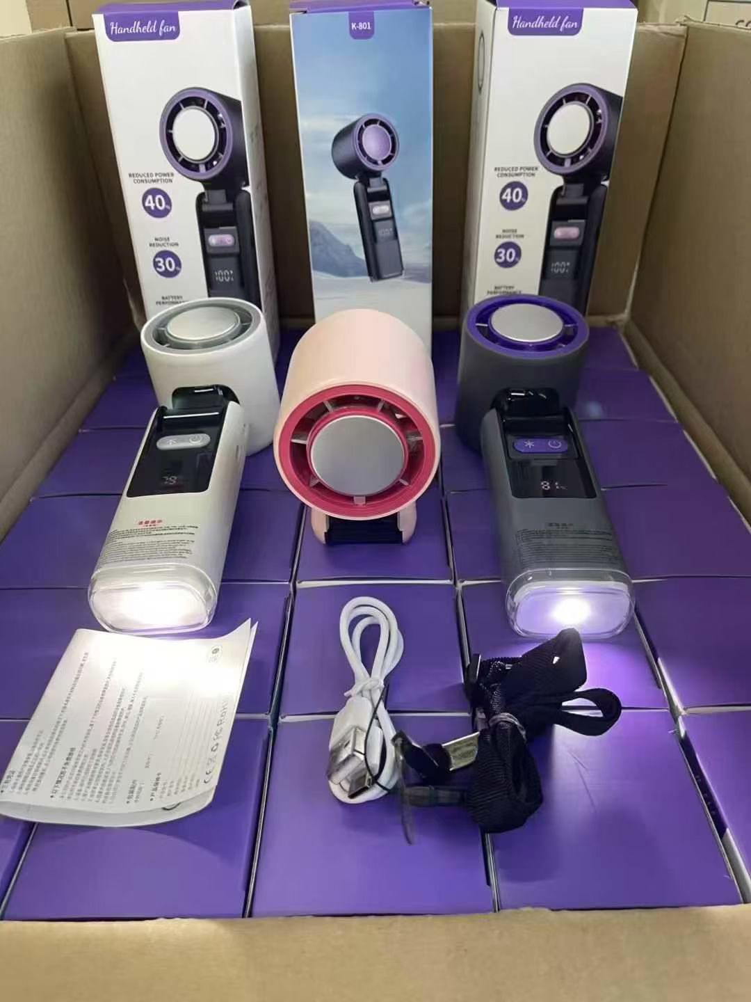 K801 cold ice pack handheld fan Application Scenario