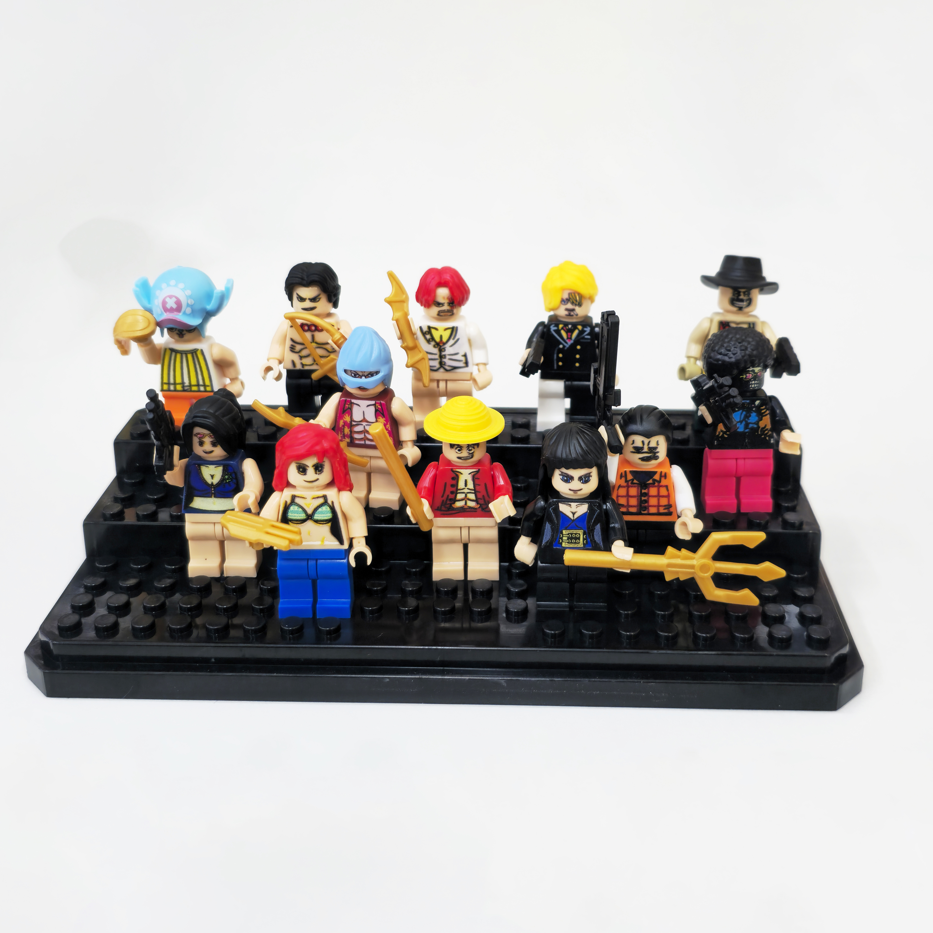 One Piece MiniFigure building blocks compatible with Lego children's educational toys, factory export wholesale Ninja with weapons, One Piece 1 yuan 20 pieces Item Picture