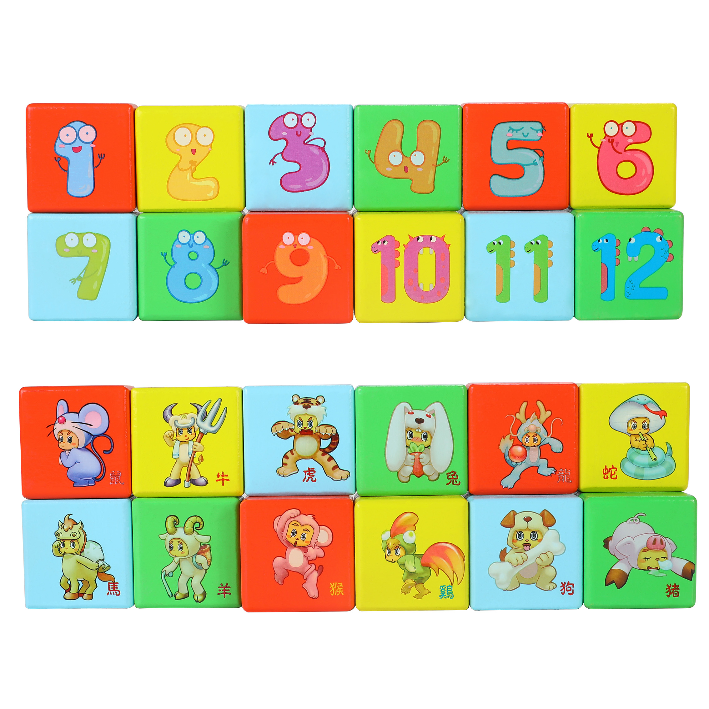 Linglexi wooden building blocks for infants and toddlers, large-sized assembly and educational toys for children aged 1 to 2, boys and girls Item Picture