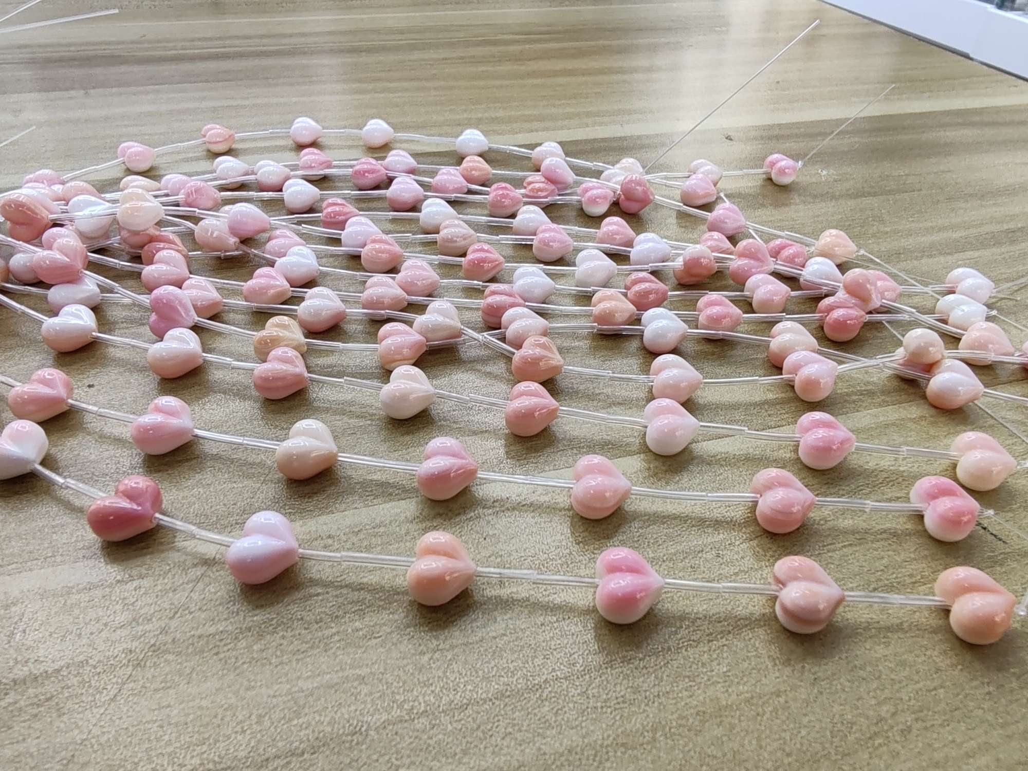 天然贝壳DIY雕刻女皇贝胭脂螺项链吊坠爱心手链耳环配件diy配件详情图2