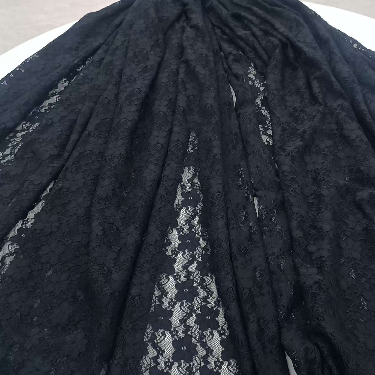 金巧纺织针织面料网眼布加密双层网纱材料辅料6