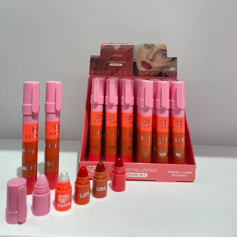 lipstick Cross-border lipstick Bamboo Section Lipstick Five Sections Multi-purpose use more details Picture