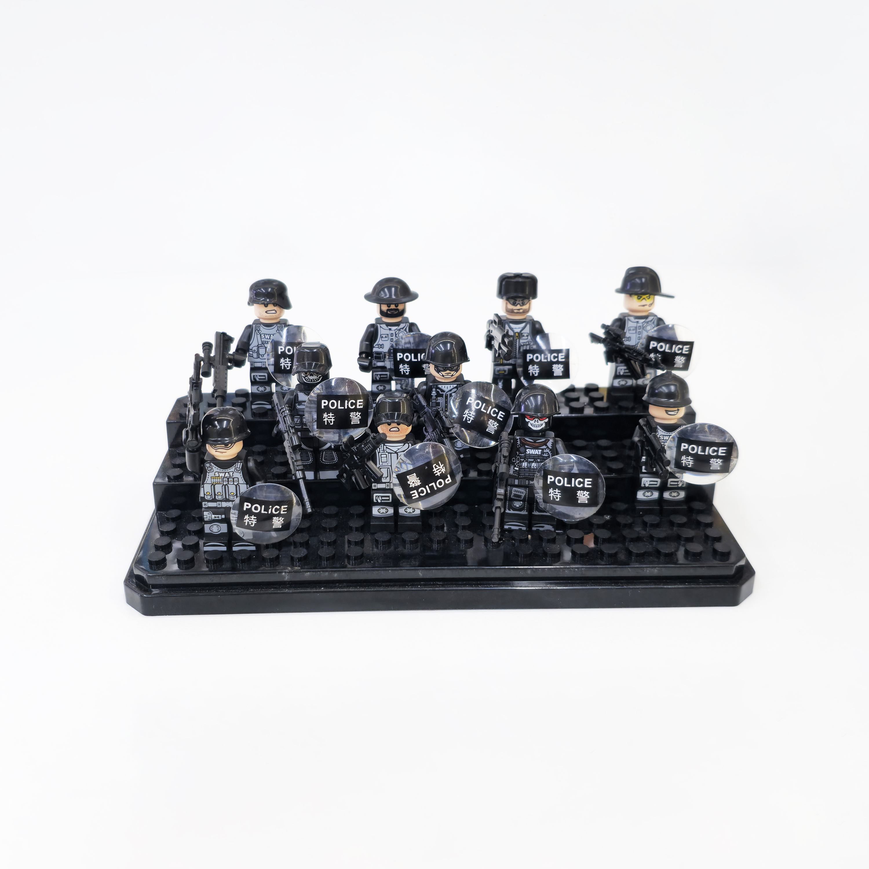 Ghost Police Minifigure building blocks compatible with LEGO children's educational toys, factory export batch with weapons, 1 yuan for 20 pieces details Picture
