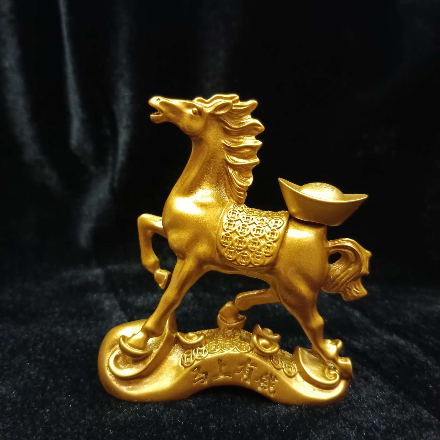 Zhonggong Craft Alloy Instant Fortune Gold ingot Rotating Ornament detail image 5