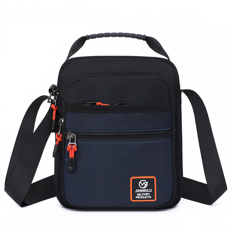 2025 New men's single-shoulder bag, multi-layer hand-held men's bag, large-capacity casual crossbody bag, business travel bag, trendy, versatile, waterproof, wear-resistant and practical, wholesale for foreign trade Specification image