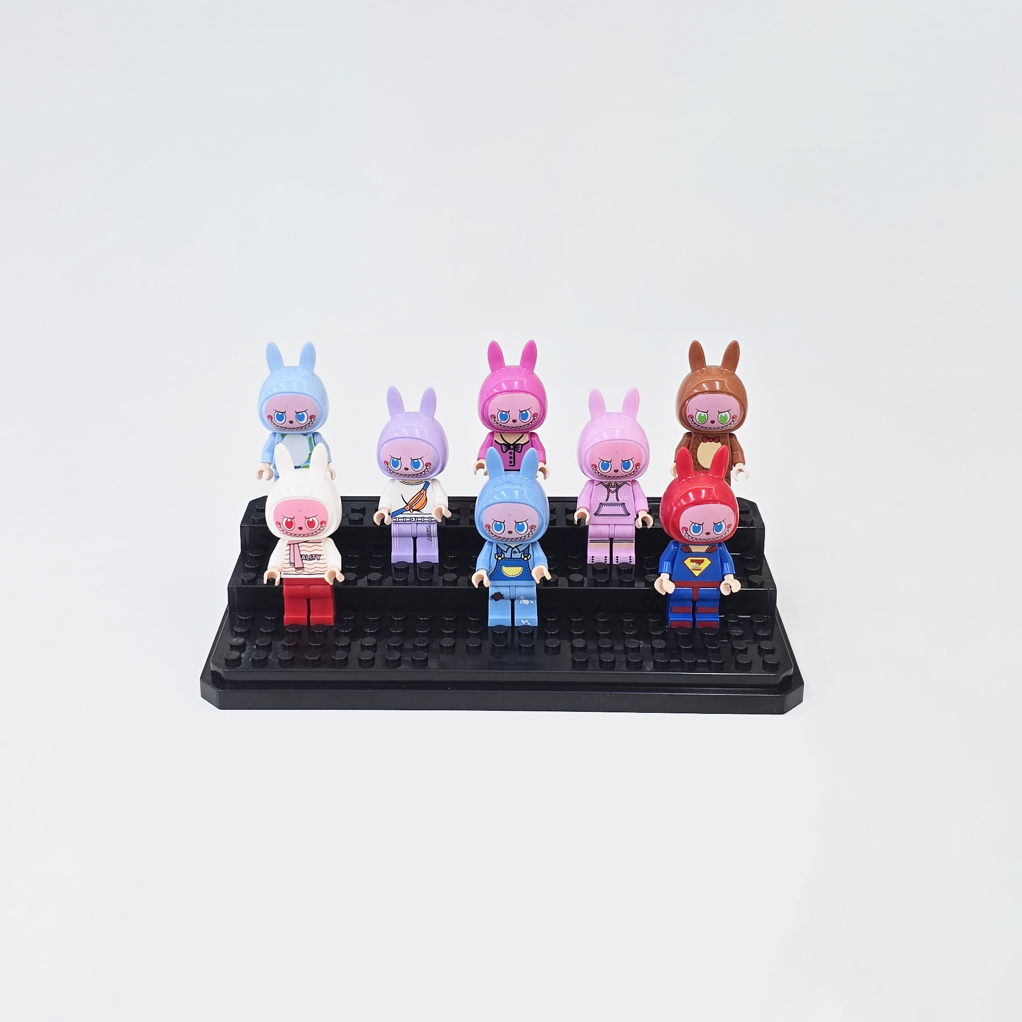 Lala Da Ye Bu Bu MiniFigure building blocks compatible with LEGO children's educational toys, factory export wholesale, 1 yuan 20 pieces, Minifigure Specification drawing