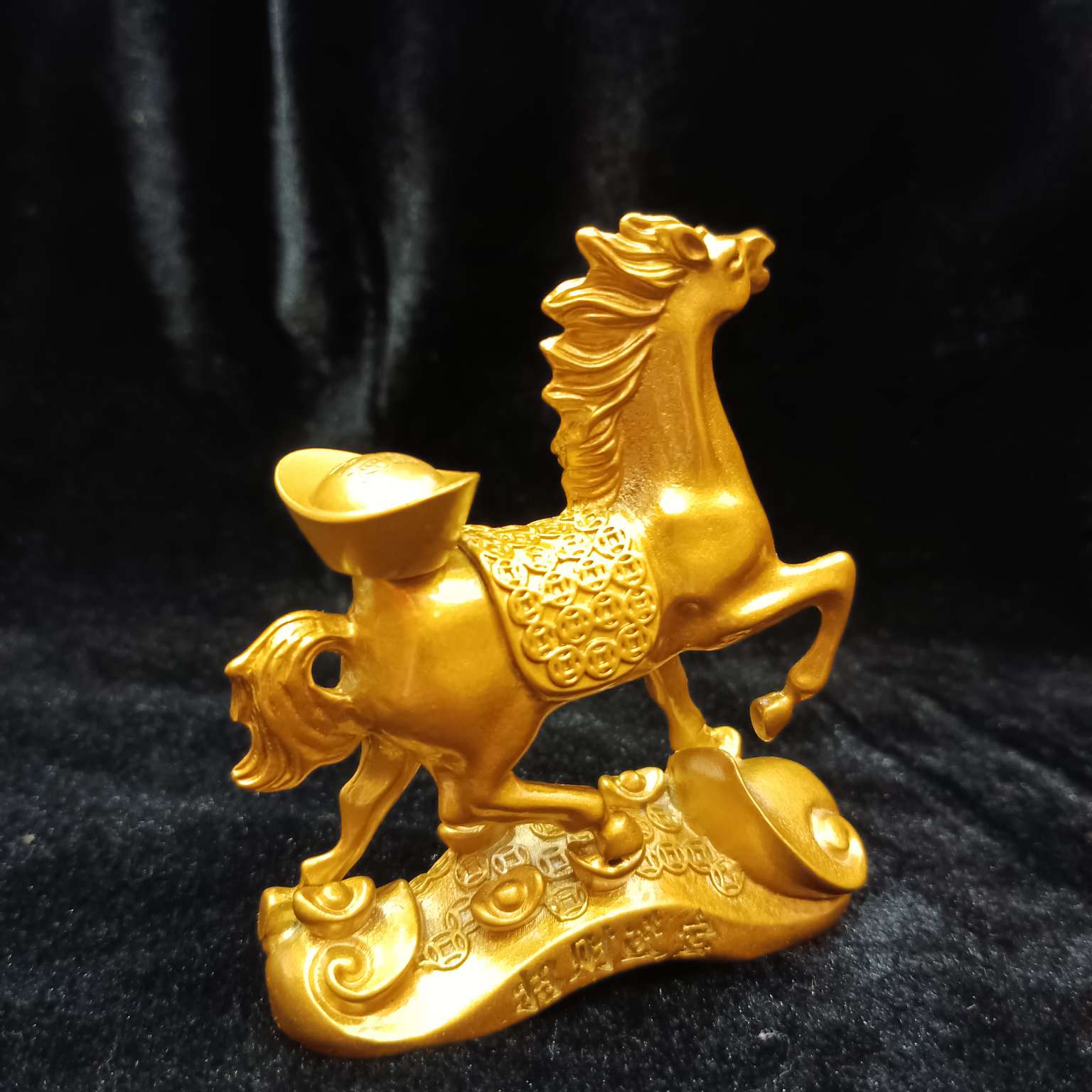 Zhonggong Craft Alloy Instant Fortune Gold ingot Rotating Ornament detail image 4