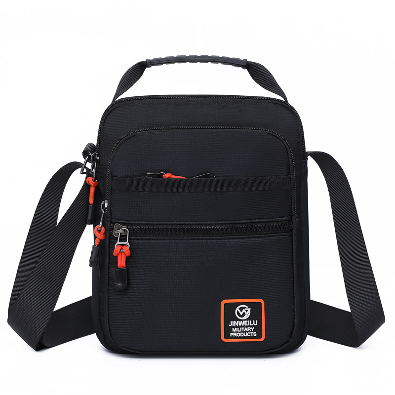 2025 New men's single-shoulder bag, multi-layer hand-held men's bag, large-capacity casual crossbody bag, business travel bag, trendy, versatile, waterproof, wear-resistant and practical, wholesale for foreign trade details Picture