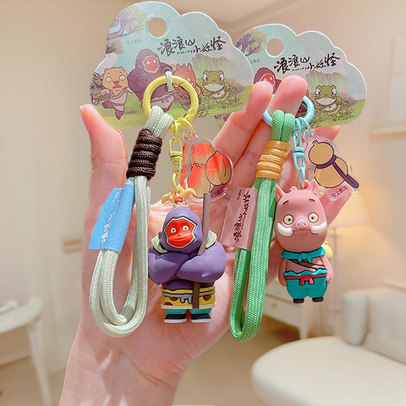 正版浪浪山小妖怪排排坐桌面摆件小猪妖公仔摇摇乐车载装饰品盲盒