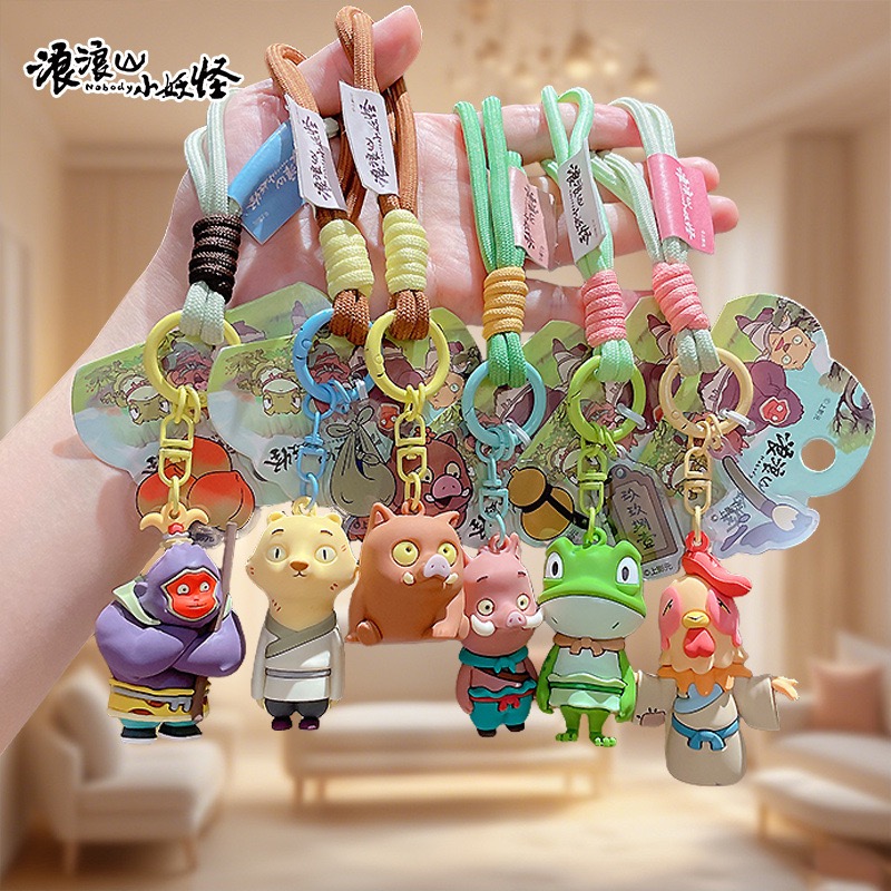 正版浪浪山小妖怪排排坐桌面摆件小猪妖公仔摇摇乐车载装饰品盲盒详情图2