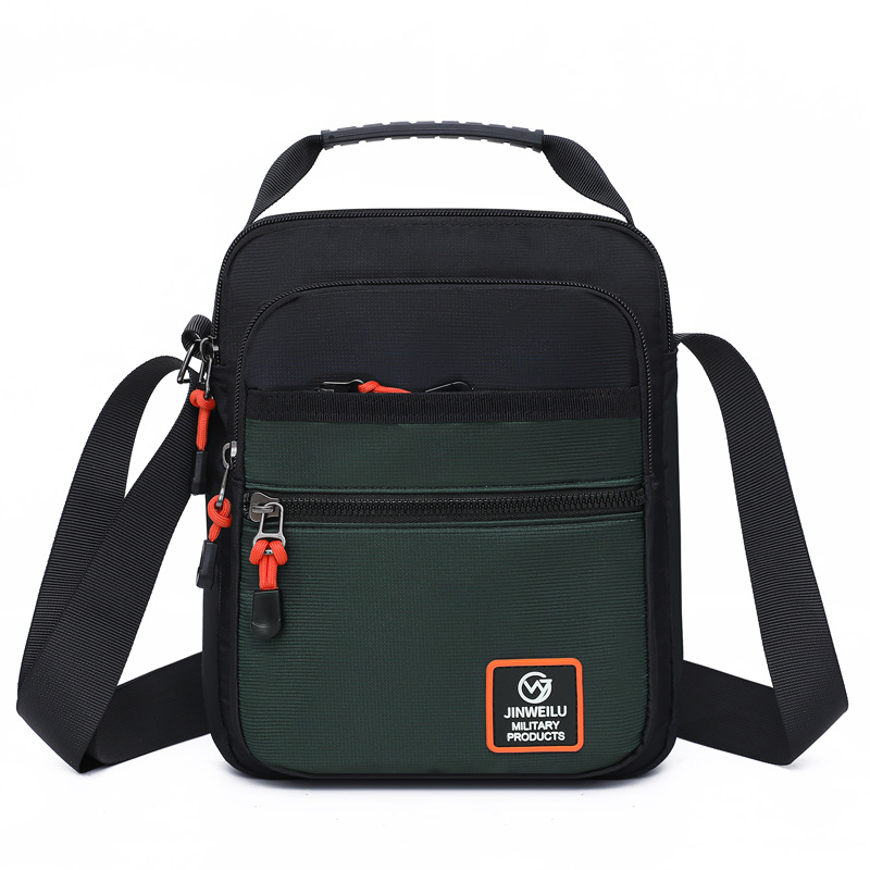 2025 New men's single-shoulder bag, multi-layer hand-held men's bag, large-capacity casual crossbody bag, business travel bag, trendy, versatile, waterproof, wear-resistant and practical, wholesale for foreign trade Item Picture