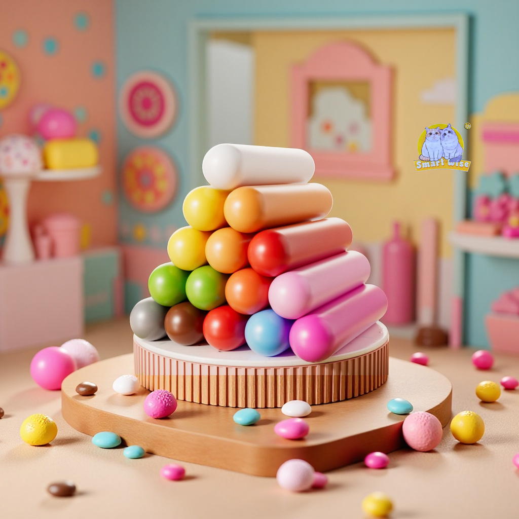 Children's colored clay ice cream shop, DIY ice cream house, pretend play, hamburger shop, educational handmade clay toy set, gift, fun educational toys Specification image