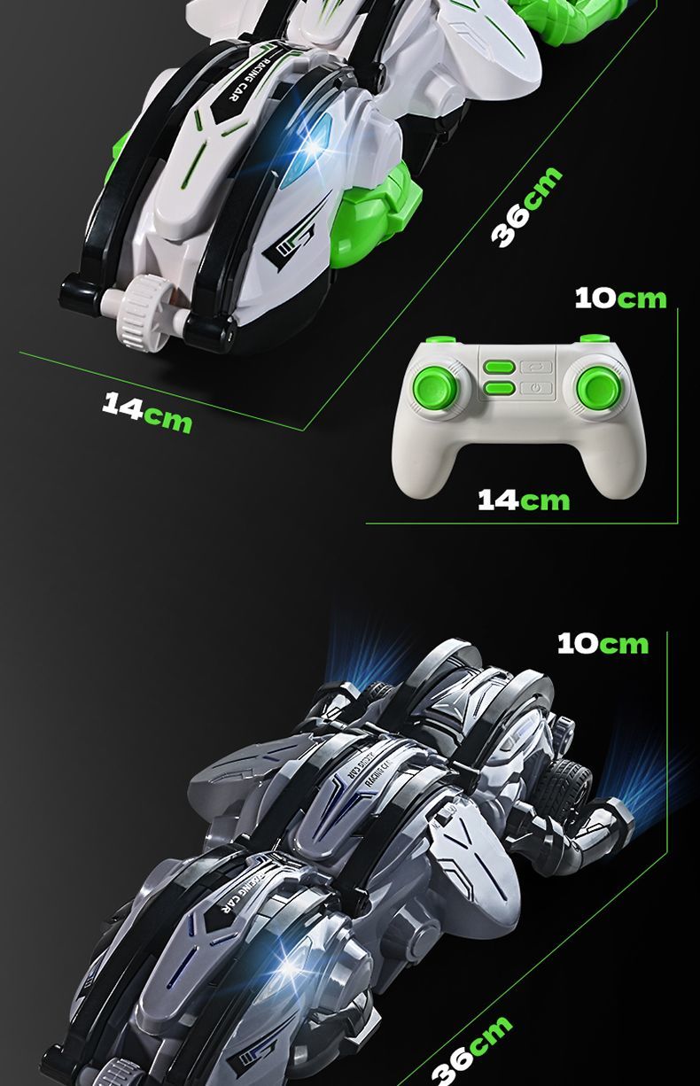 Dragon armor Rolling and transforming remote control car, cool lights, durable drifting, children's and boys' toy stunt car. I wish toys wholesale, foreign trade export detail image 18