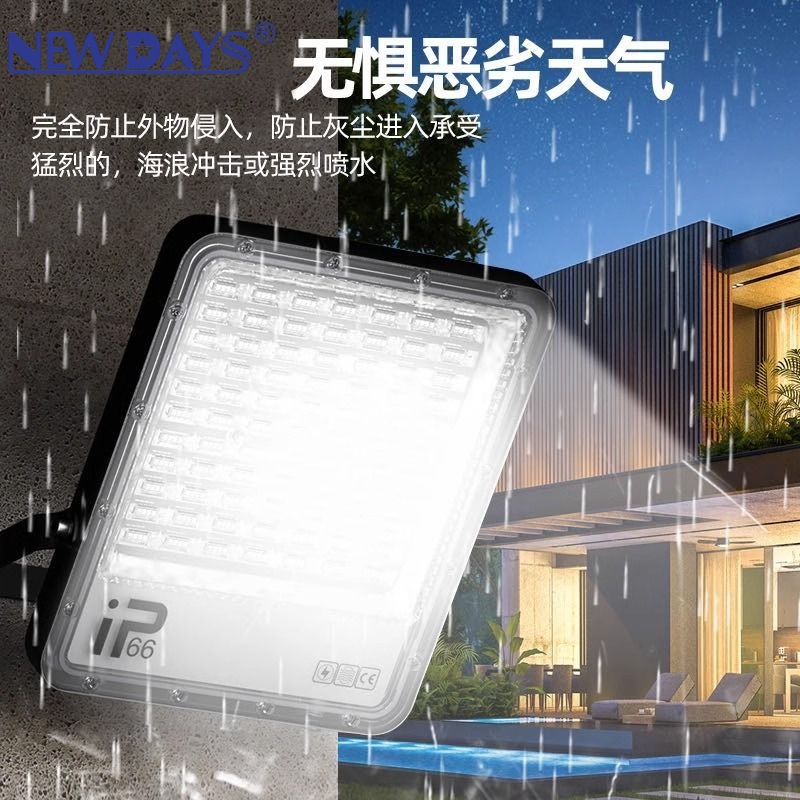 NEWDAYS brand cross-border new e-commerce best-selling products: LED floodlights, floodlights, waterproof and dustproof floodlights, outdoor lighting lamps, street lamps, indoor lights, and courtyard lighting details Picture