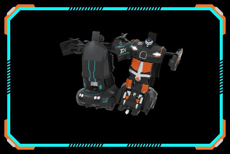 吾愿玩具布加迪变形金刚黑色大尺寸电动遥控感应手柄控制玩具儿童玩具遥控车遥控汽车工厂直销品质有保障详情图13